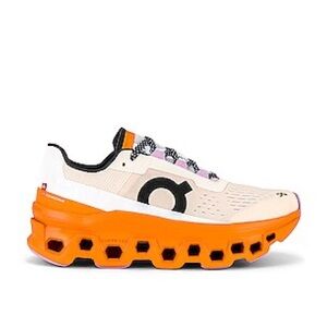 On Running Women's Sneakers in Cream and Orange